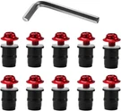 10PCS Motorcycle Windshield Bolts Screws Kit Aluminum Red W/wrench Universal. Fixed Price $10.50.