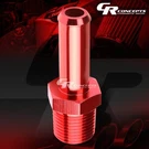 1/4" Npt Male Straight To 3/8" Hose Barb Nipple Red Aluminum Anodize Fitting. Fixed Price $5.95.