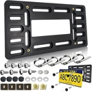 Front License Plate Holder Bracket - Black Universal Abs Mounting Kit Frame With. Fixed Price $18.99.
