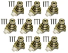 Set 10 Soft Seat Purge Valves For AD-9 Dryers Replace Bendix 800405, 5004341. Fixed Price $205.78.