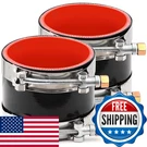 2PCS Id 3-1/2 INCH(89MM) High Temperature 4-PLY Reinforced Straight Silicone Hos. Fixed Price $42.34.