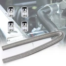 Universal 48" Flexible Radiator Coolant Hose Stainless Steel Kit W/ Caps. Fixed Price $65.50.