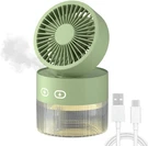 1 Personal Cooling Fan With Led Night Light & 350ML Small Air Humidifier. Fixed Price $16.42.