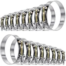 Tnisesm 16PCS 8 Sizes T-bolt Clamps, 304 Stainless Steel Heavy Duty Hose.... Fixed Price $35.38.