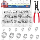 Glarks 121PCS Sizes 7-22MM Spring Band Type Clips Fuel Silicone Vacuum Hose. Fixed Price $38.46.