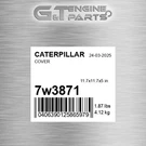 7W-3871 Cover Fits Caterpillar (new Aftermarket). Fixed Price $83.89.