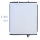 Truck Radiator Fits For 2008-2015 Peterbilt 388 389 385 N9414001. Fixed Price $433.99.