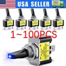 Blue Led Light 3PIN Rocker Toggle On/off Switch 30A 12V For Car Boat Marine Lot. Fixed Price $210.99.