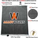 Aluminum Truck Radiator Fits For Kenworth T2000 Heavy Duty 1997-2006 7006385001. Fixed Price $1259.00.