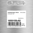 1850155C92 Coolant Kit Fits International Truck (surplus Open Box). Fixed Price $76.87.