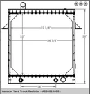 **new** Autocar Yard Truck Radiator A2000136-001. Fixed Price $4750.00.