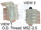 Coolant Recovery Tank For International 5500I 5900I 9400I 9900I 2508700C91. Fixed Price $248.93.
