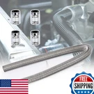Universal 48" Flexible Radiator Coolant Hose Stainless Steel Kit W/ Caps. Fixed Price $63.43.
