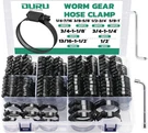 Ouru Black Hose CLAMP-175PCS Stainless Steel Clamps Assortment Adjustabl.... Fixed Price $74.66.