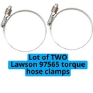 Lawson 97565 Constant Torque Hose Clamps #350 Stainless 2-3/4" 3-5/8" Lot Of. Fixed Price $16.99.