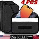4 Pack Faraday Bag Cell Phone Wallet Blocker Radiation Signal Shielding Case. Fixed Price $12.59.