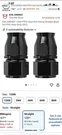 New Evil Energy 12AN Ptfe Hose End Fitting Straight Set Of Never Used. Fixed Price $20.00.