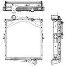 Replaces 1003406, 1003424, 100357, Volvo Vn Cooling Pack (rad, Cond, Cac). Fixed Price $1126.56.