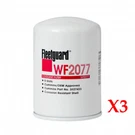 (3) WF2077 Fleetguard Coolant Water Filter Cummins Pack. Fixed Price $44.95.