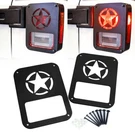 Xprite Rear Tail Light Cover Guard Trim Star For 2007-2018 Jeep Wrangler Jku. Fixed Price $18.99.