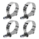 4PCS 1.75" T-bolt Hose Clamp, Stainless Steel Tube With 51MM-57MM Id Ra.... Fixed Price $21.07.