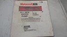 Ford Motorcraft PW-301 F4DZ-8501-A Continental Sable 94-95 Taurus Windstar Skum. Fixed Price $23.96.