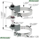 562.U6281459 Exhaust Bracket Mack 21398449 22817713 23681459 - Upper Stack Mount. Fixed Price $329.95.
