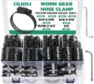 Ouru Black Hose CLAMP-175PCS Stainless Steel Clamps Assortment Adjustabl.... Fixed Price $74.66.