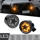 Star Turn Signal Lights Front Blinkers For 2007-2018 Jeep Wrangler Jk Unlimited. Fixed Price $36.59.